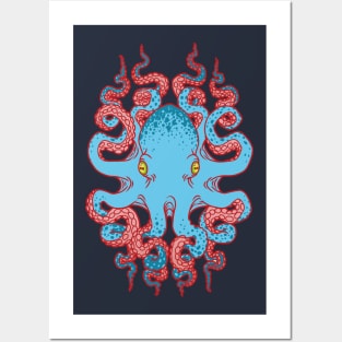 Twisted Tentacles - Red Posters and Art